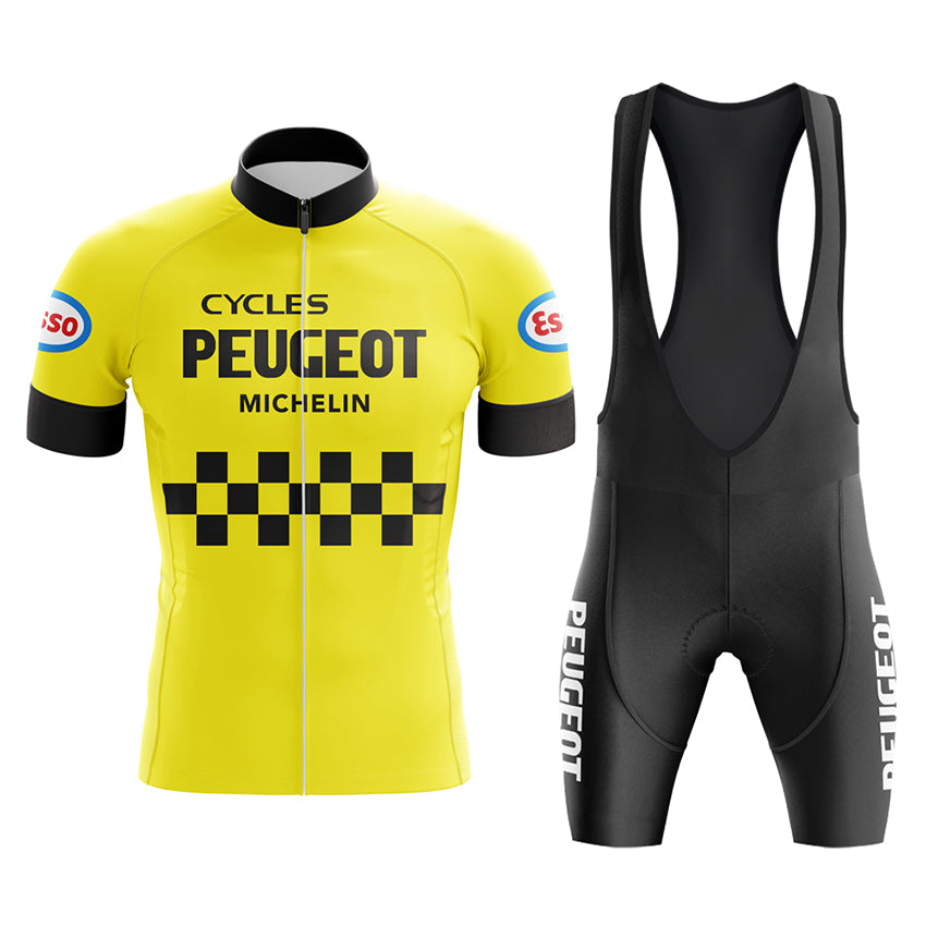 Peugeot Yellow Retro Cycling Kits