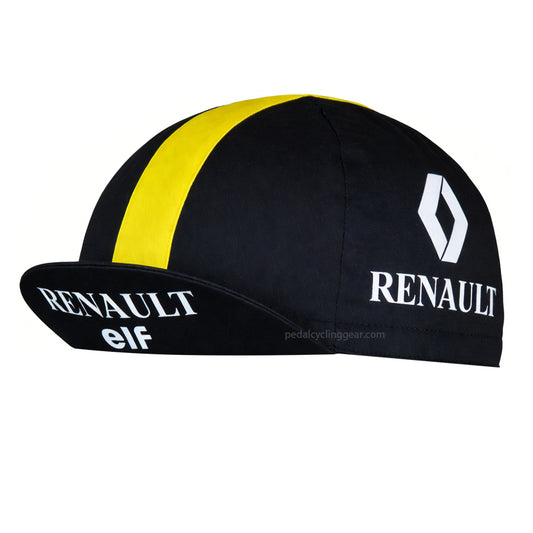 Renault Elf Black Retro Cycling Cap