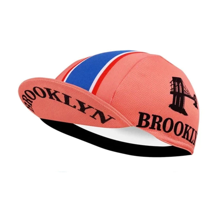Brookylln Pink Retro Cycling Cap