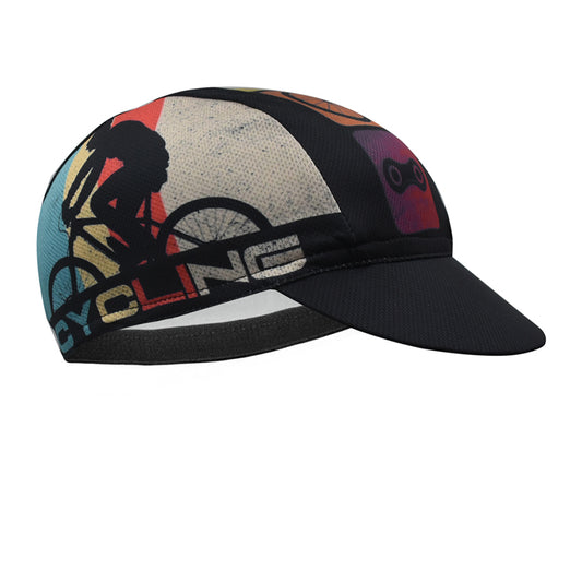 Retro Cycling Cap - Color Block Cycling Cap