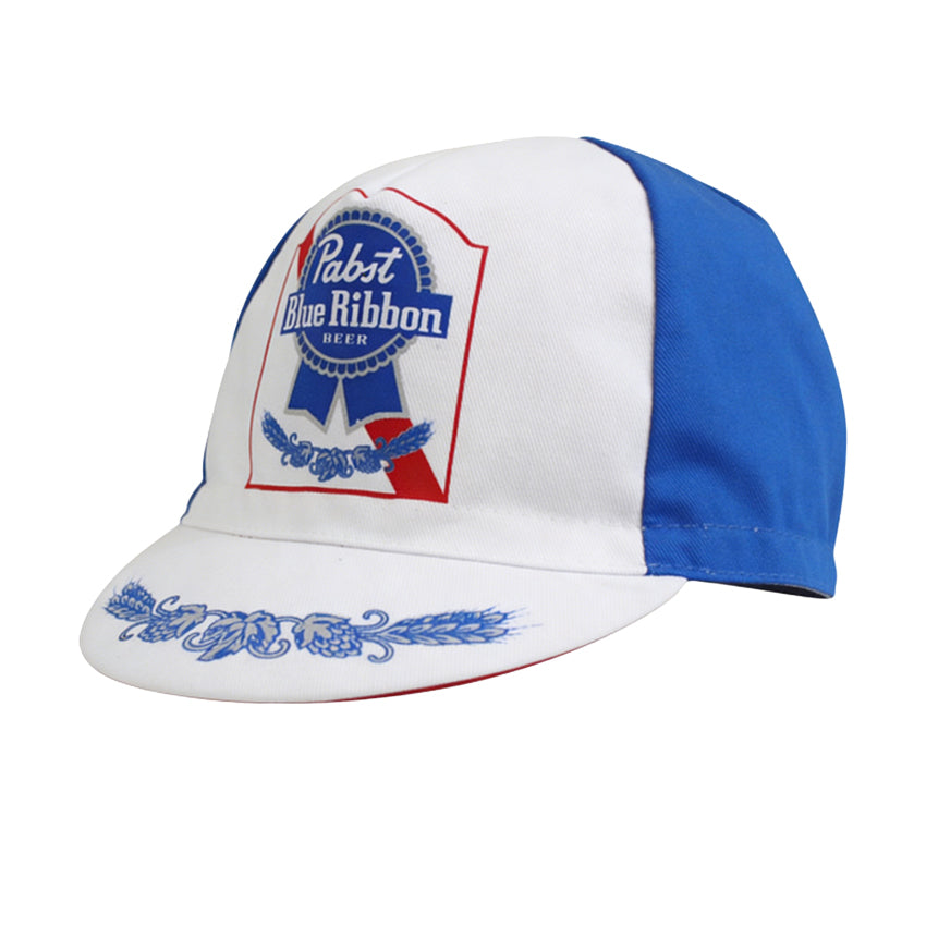 Retro Pabst Blue Ribbon Cycling Caps