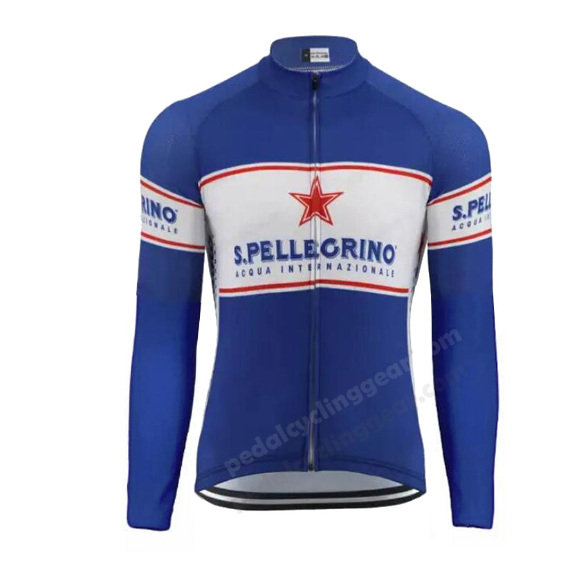 San Pellegrino Long Sleeve Retro Cycling Jersey