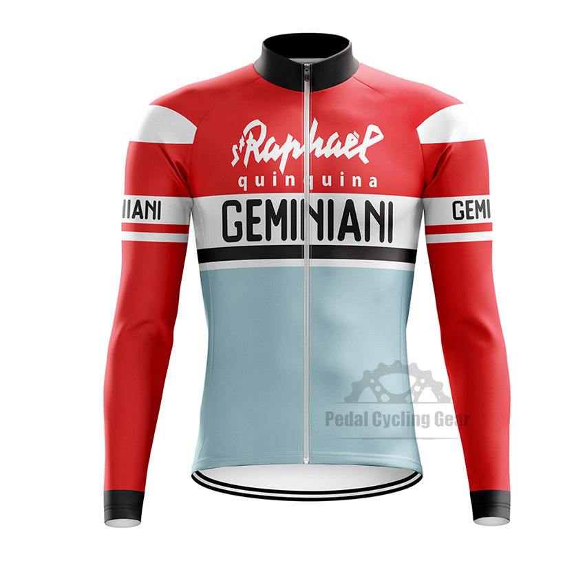 St Raphael Geminiani Long Sleeve Retro Cycling Jersey
