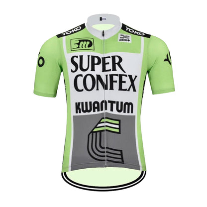 Superconfex Kwantum Green Cycling Jersey