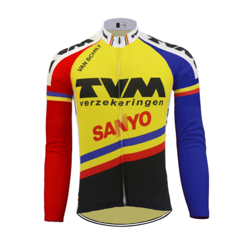 TVM Long Sleeve Retro Cycling Jersey