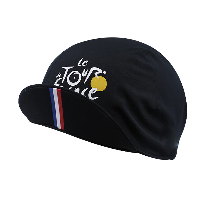 Tour de France Black Cycling Cap