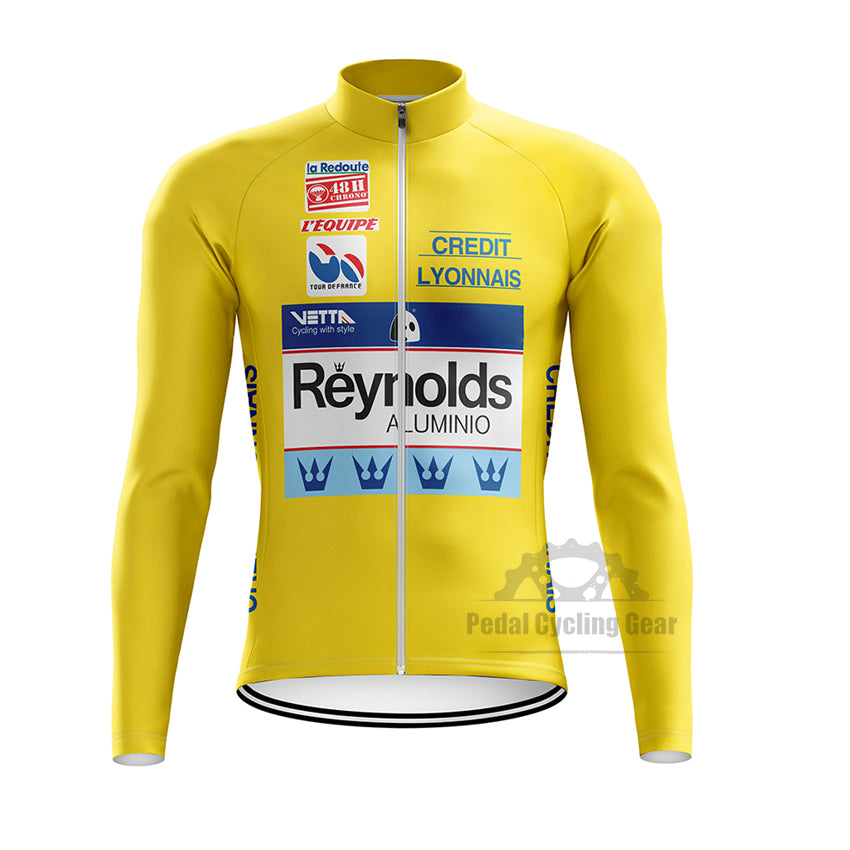 Tour de France Reynolds 1988 long sleeve Retro Cycling Jersey