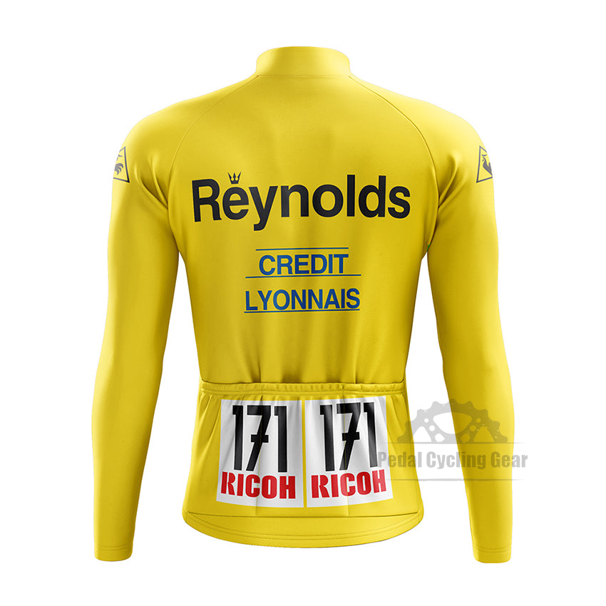 Tour de France Reynolds 1988 long sleeve Retro Cycling Jersey