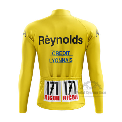 Tour de France Reynolds 1988 long sleeve Retro Cycling Jersey