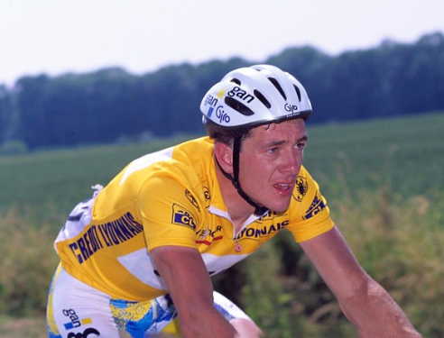 Tour de France Gan Yellow Retro Cycling Jersey