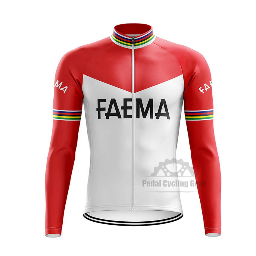 Tour of France Faema Long Sleeve Retro Cycling Jersey
