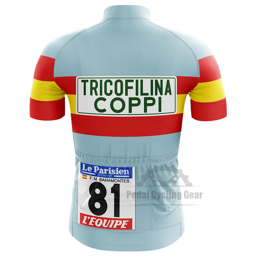 Tricofilina Coppi Retro Cycling Jersey Federico Bahamontès