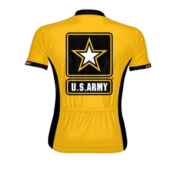 Men's U.S.ARMY Yellow Short Sleeve Cycling Jersey