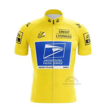 US Postal Service Tour de France Yellow Cycling Jersey