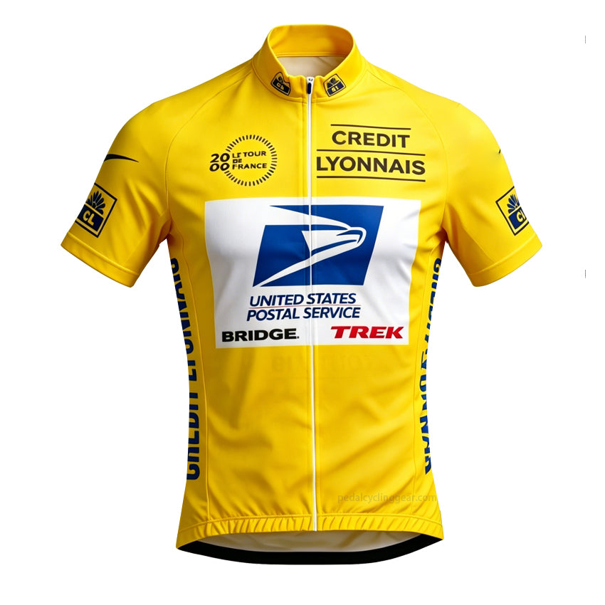 US Postal Service Tour de France Yellow Cyclng Jersey