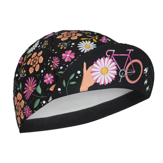 Vintage Floral Daisy Cycling Cap
