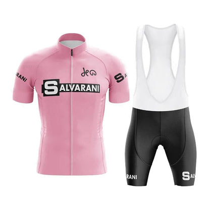 Vintage Salvarani Pink Cycling Jersey Set