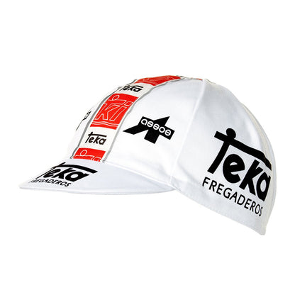 Vintage Teka White Cycling Cap