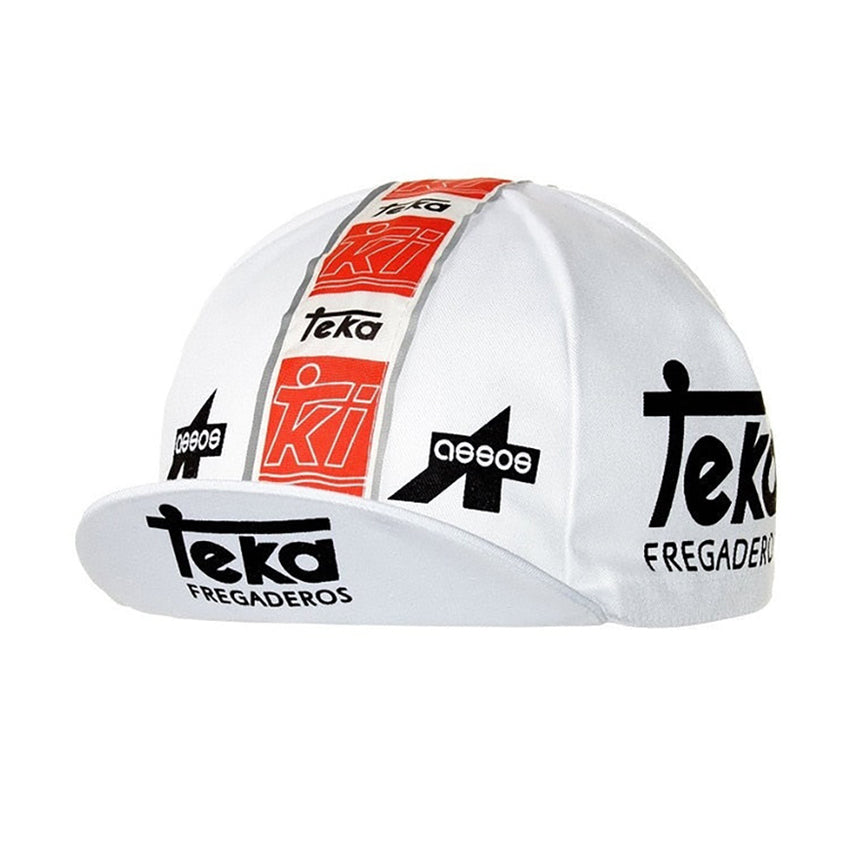 Vintage Teka White Cycling Cap