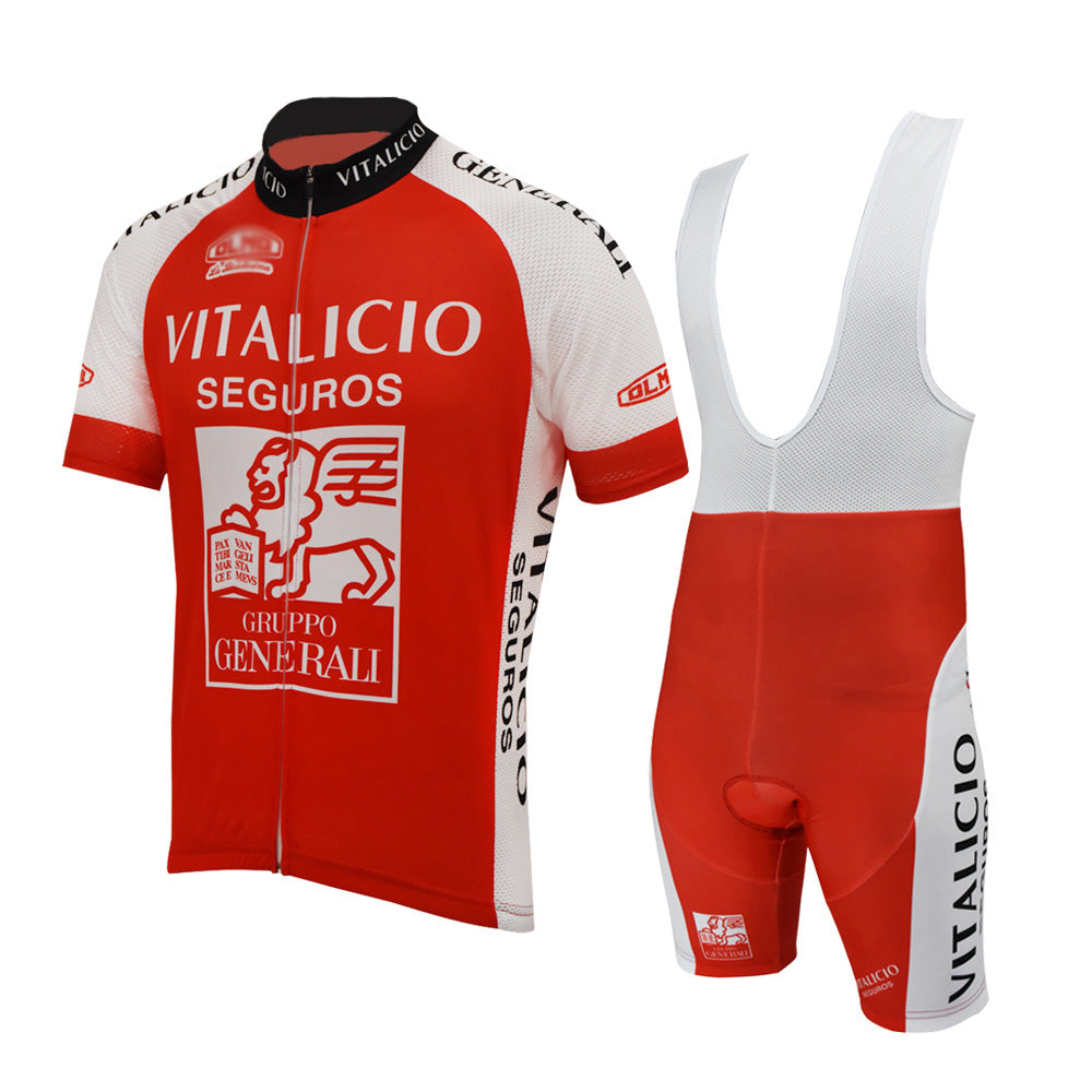 Vintage Vitalicio Seguros Cycling Jersey Set