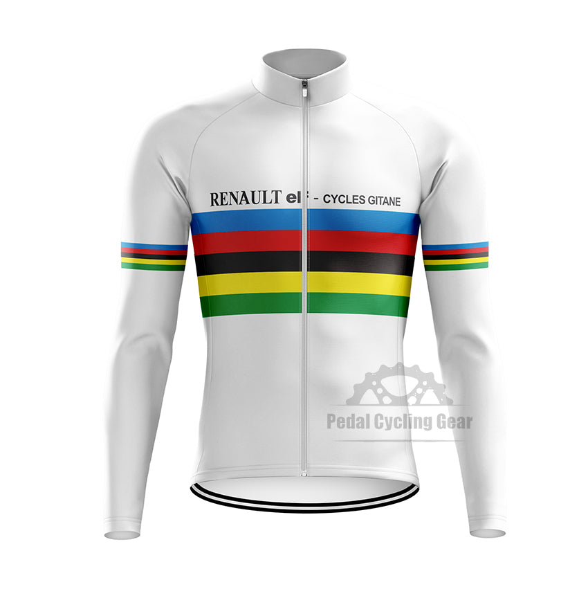 World Champion 1981 Renault Long Sleeve Retro Cycling Jersey