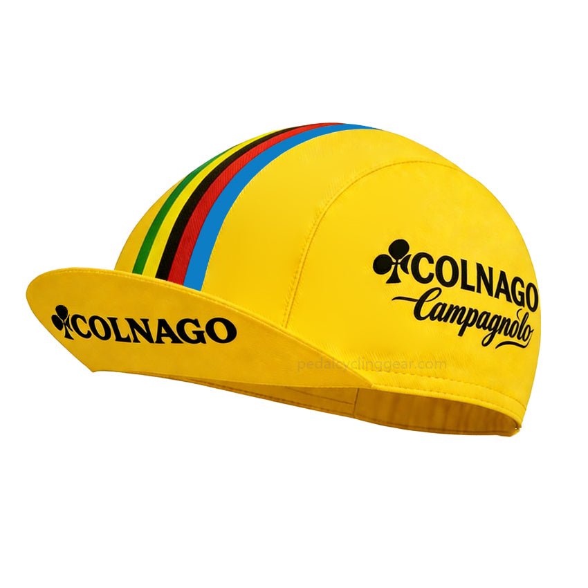 Yellow Colnago Cycling Cap
