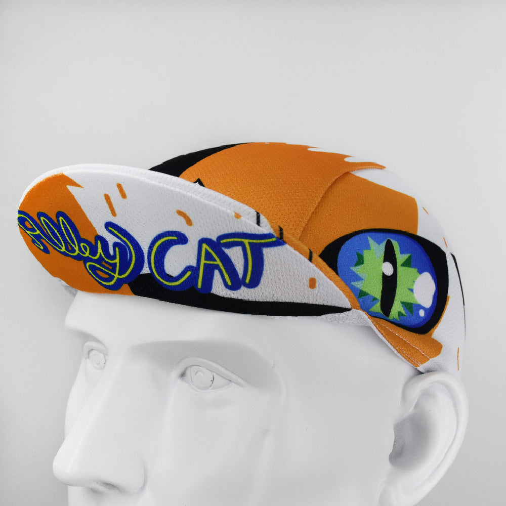 alley cat funny cycling caps