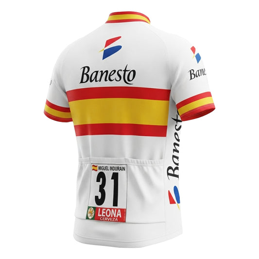 Banesto Retro Cycling Jersey - Miguel Indurain
