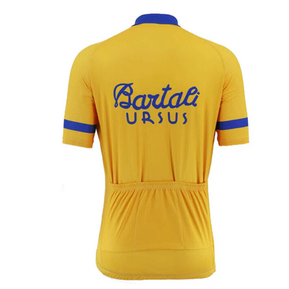 Men's Bartali Ursus Yellow Retro Cycling Jerseys