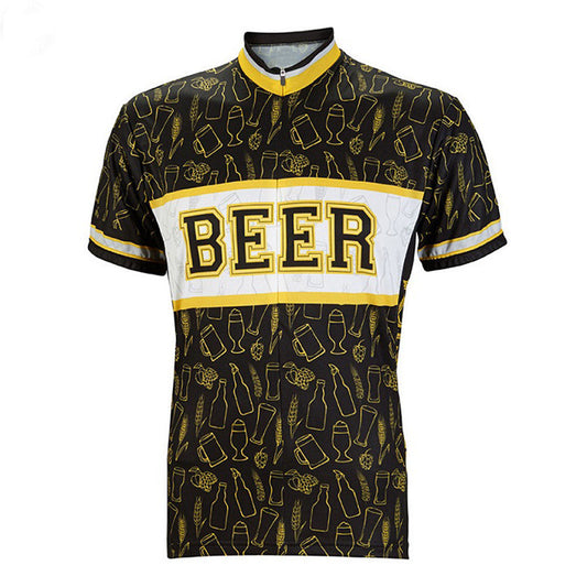 Retro Beer Men's short sleeve Cycling Jerseys