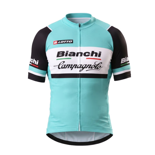 Bianchi Retro Cycling Jersey | Vintage Celeste