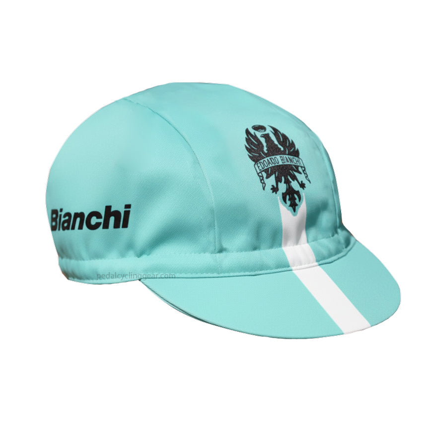 Vintage Bianchi Celeste Cycling Cap