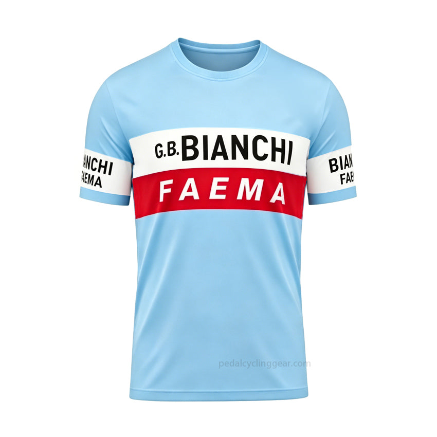 Men's Bianchi Faema Retro Cycling Shirt