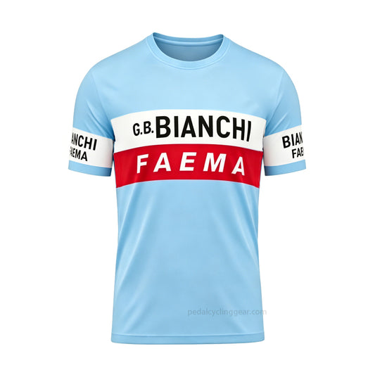 Men's Bianchi Faema Retro Cycling Shirt