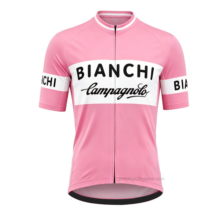 bianchi campagnolo pink cycling jersey