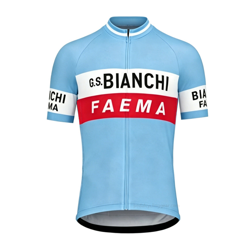 Men's Bianchi Faema Retro Cycling Jersey