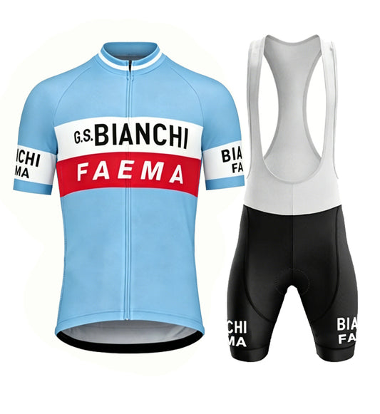 Men's Bianchi Faema Retro Cycling Kit