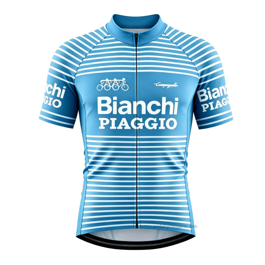 Bianchi Retro Stripe Cycling Jersey