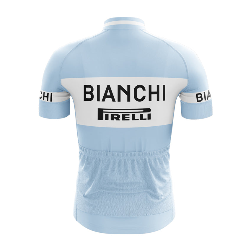 bianchi pirelli retro cycling jersey