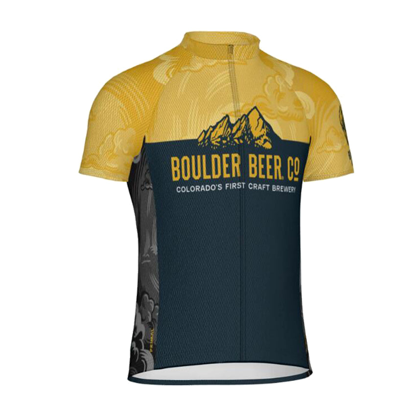 boulder beer Co retro cycling jersey