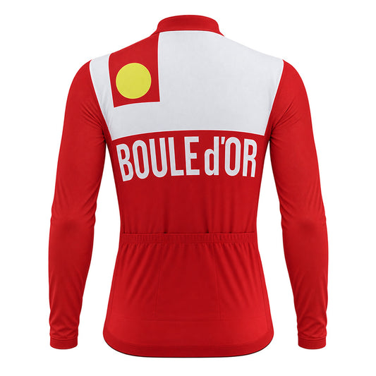 Boule d’Or Sunair Retro Long Sleeve Cycling Jersey – back view