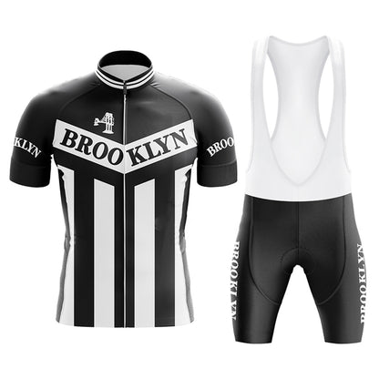 brooklyn retro black cycling kits