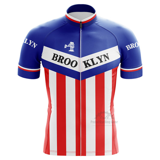 brooklyn retro blue cycling jerseys