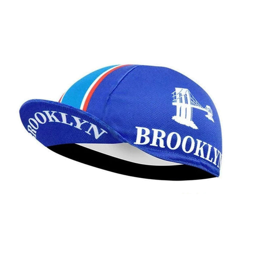Brookylln Blue Retro Cycling Cap