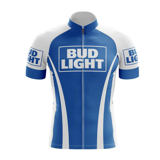 bud light beer blue cycling jersey