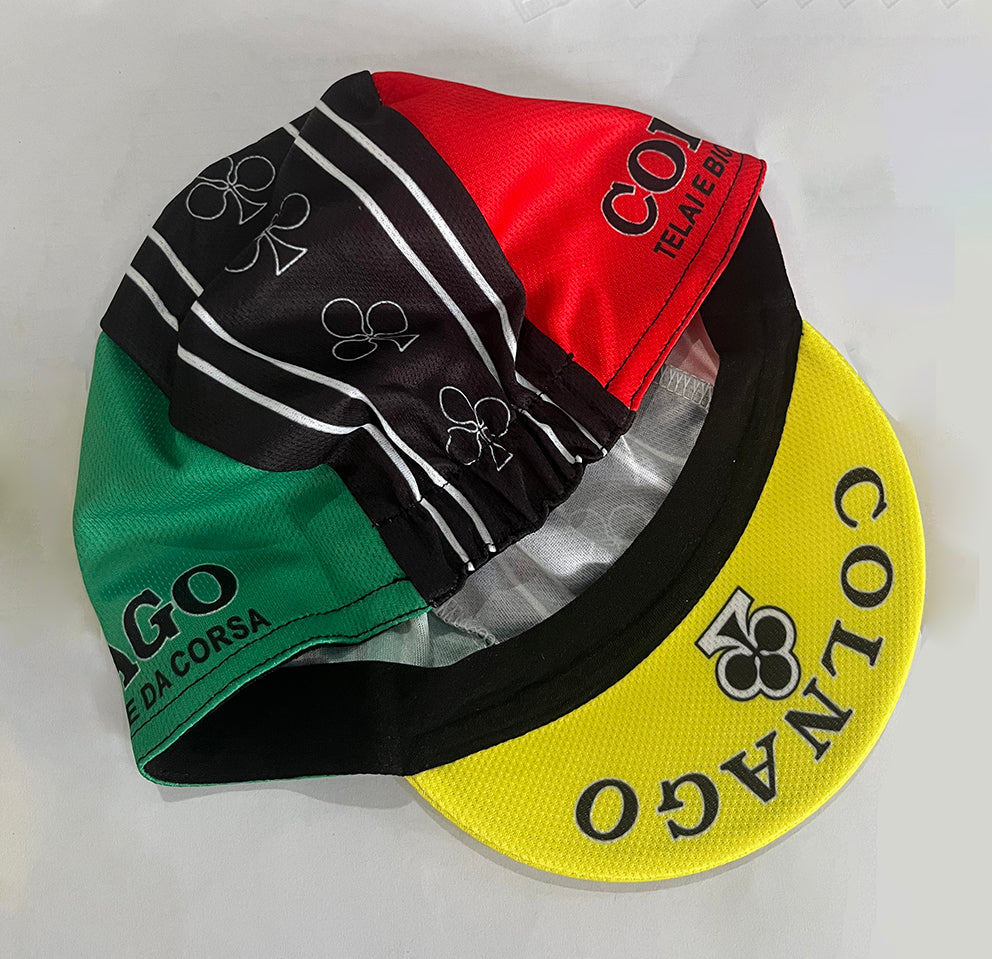 Vintage Colnago cycling cap - brim detail close-up