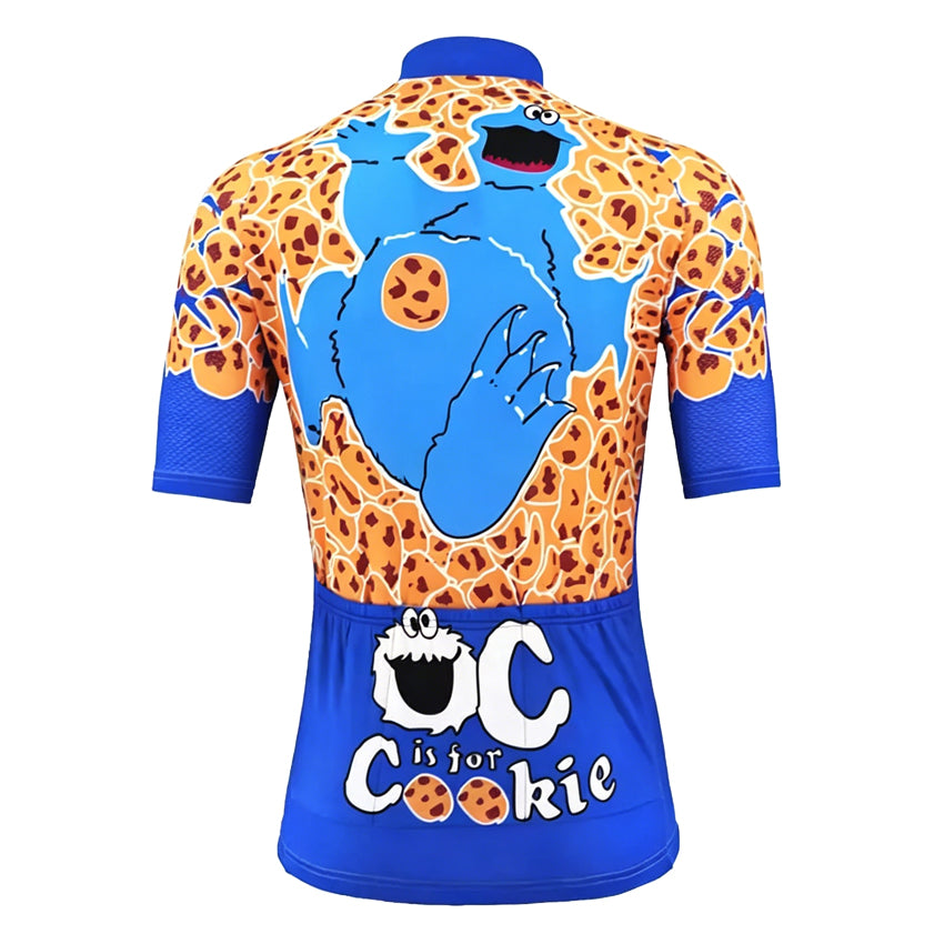 Sesame Street Cookie Monster Blue Cycling Jersey