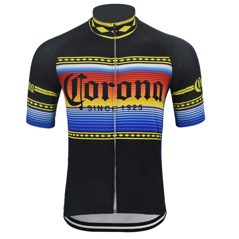 Corona Men's Black Cycling jerseys