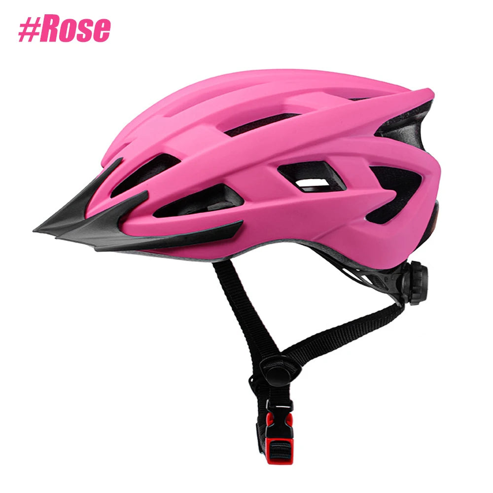 rose cycling helmet, front view