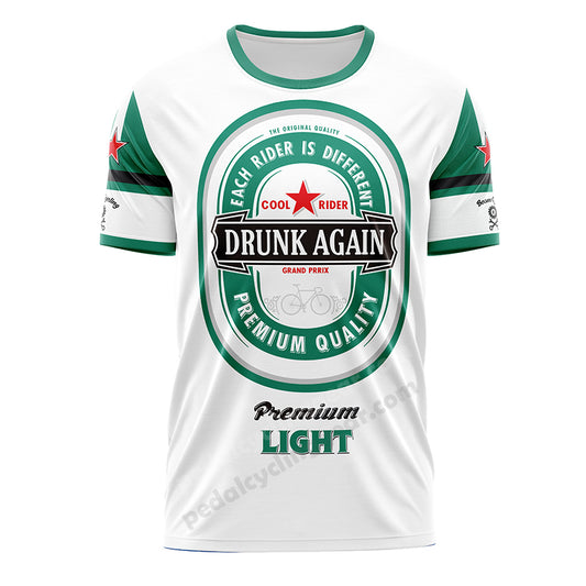 drunk again cycling T-shirt